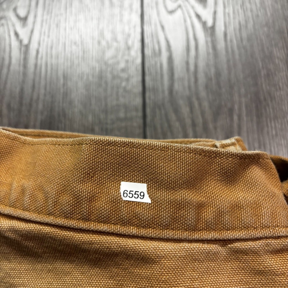 Vintage Carhartt Pants Mens 30x34 Carpenter Original Faded Canvas B11 BRN Y2k - Picture 11 of 11
